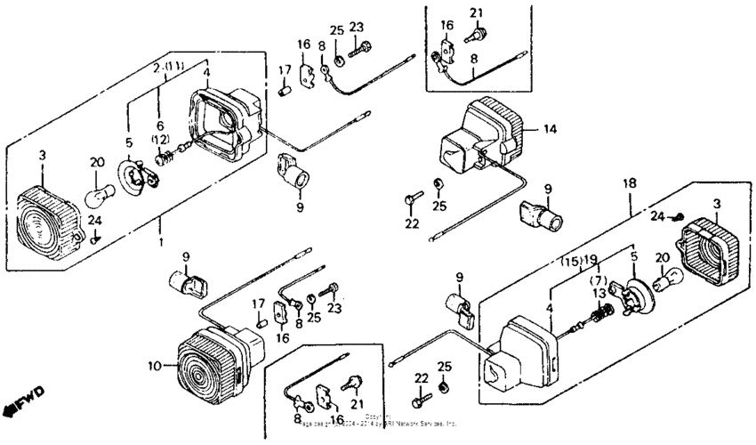 Turn signal 81-86