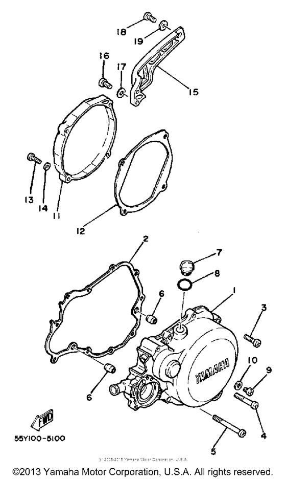 YZ125N Боковые крышки