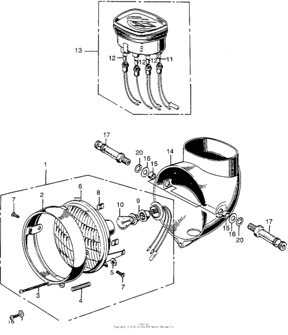 Ca175 headlight