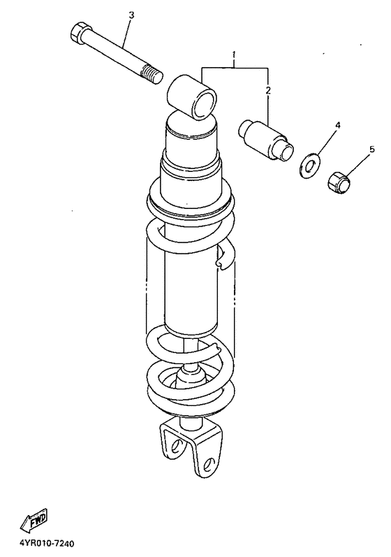 FZS600 Задняя подвеска