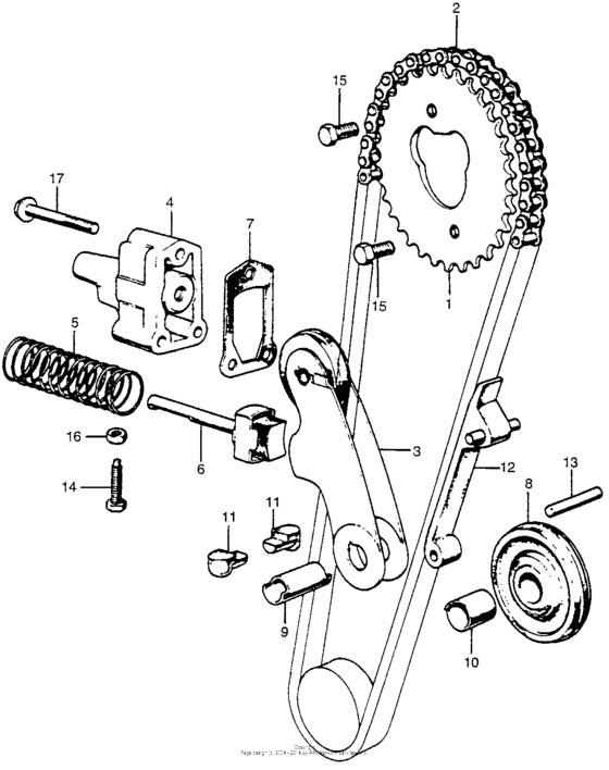 Cam chain + tensioner