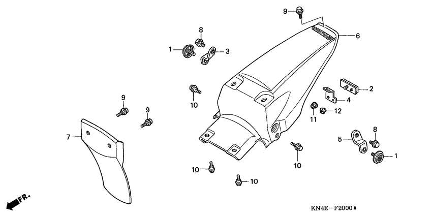 XR100 Заднее крыло