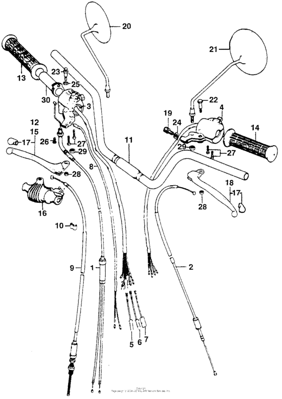 Handlebar + cable