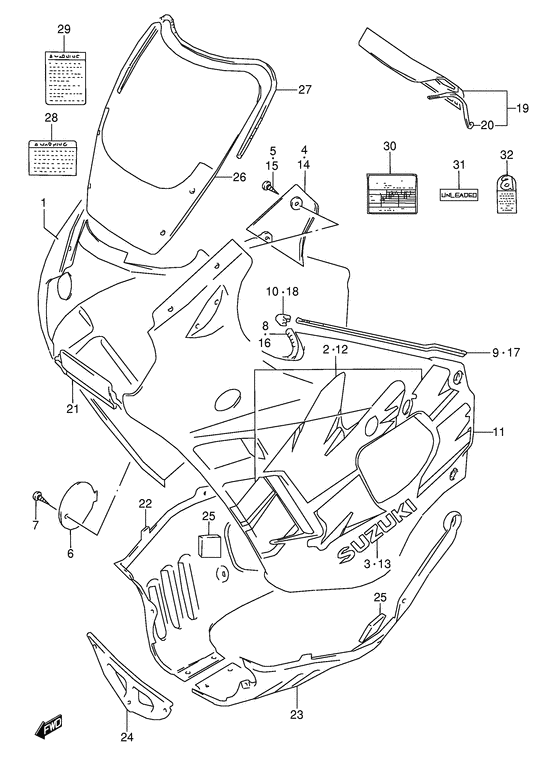 Cowling body