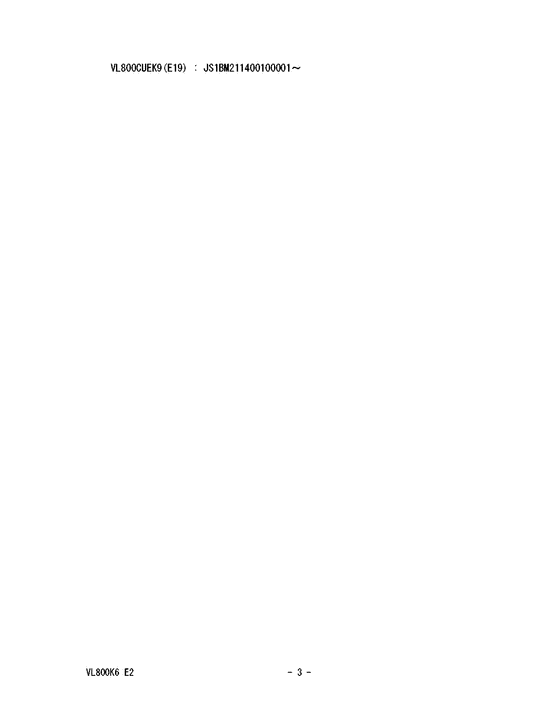 VL800 Catalog preface