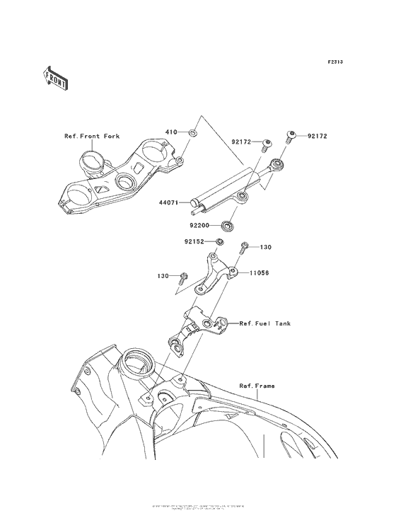 ZX1000 Steering Damper (Kbf / kcf)