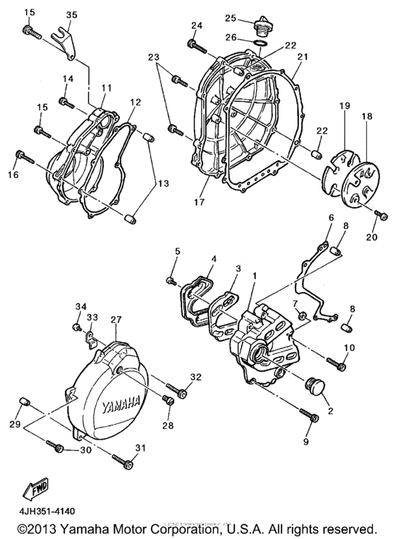 YZF600RH Боковые крышки