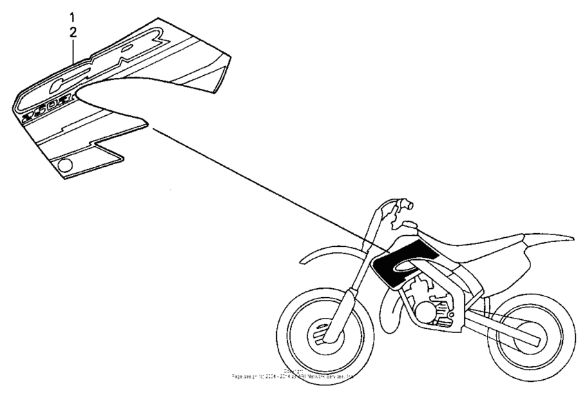 CR250R Наклейки