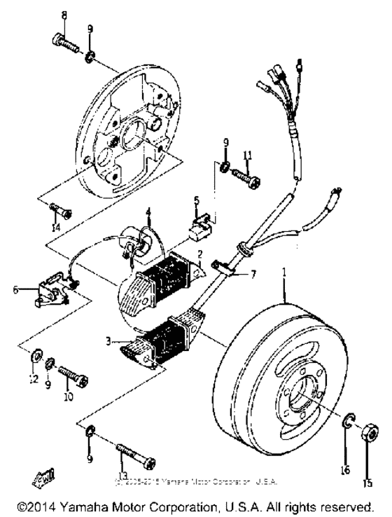 Flywheel magneto
