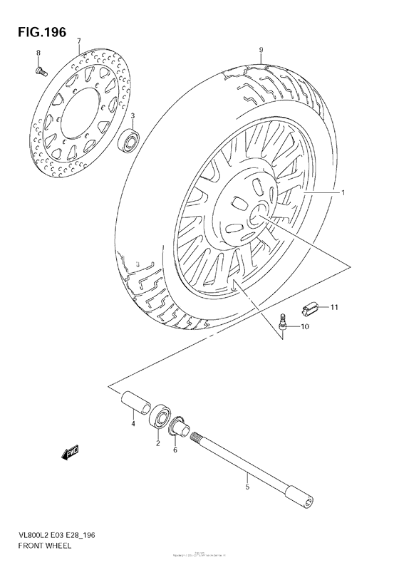 Front Wheel (Vl800C  E33)