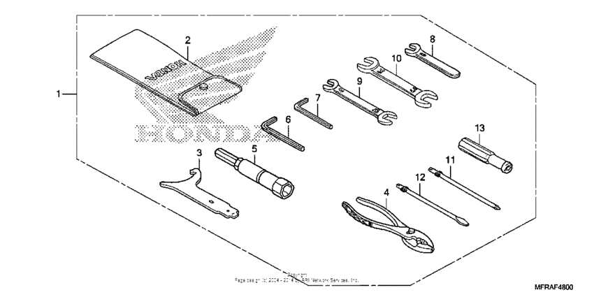 VT1300CS (ABS) Инструмент