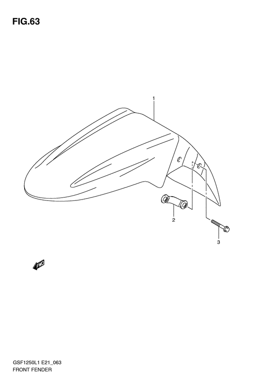 GSF1250 (ABS) Переднее крыло