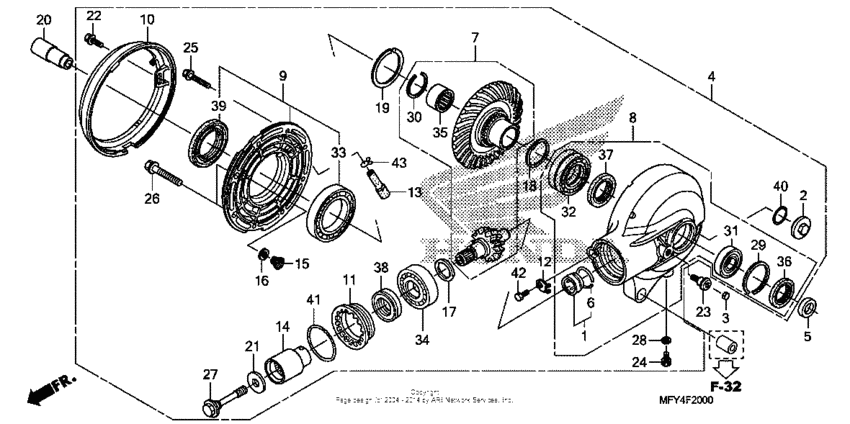 VT1300CR (ABS) Редуктор