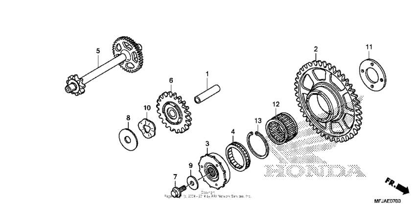 CBR600RR (ABS) Муфта стартера