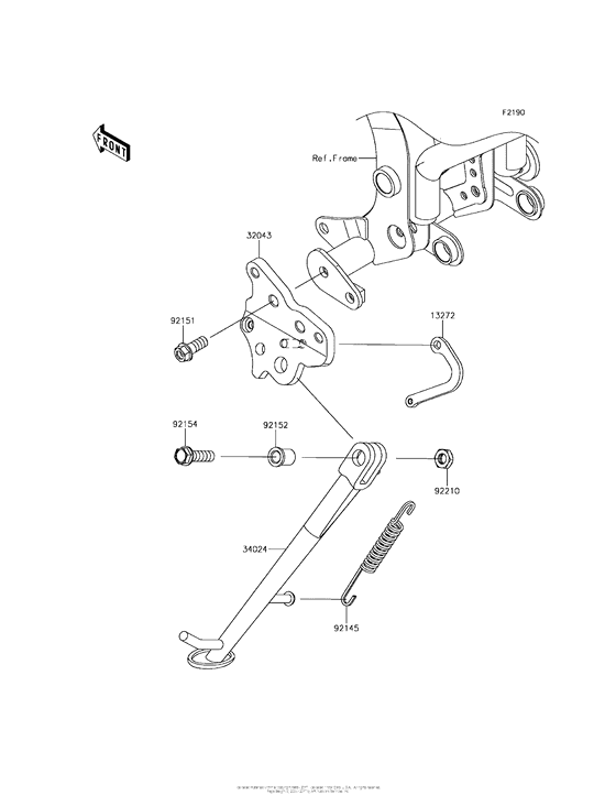 EX650 Подножка