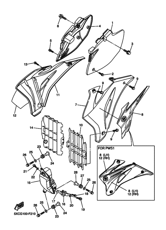  Side cover & oil tank