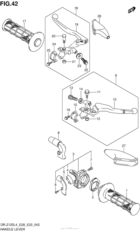 Handle Lever (Dr-Z125L4 E33)