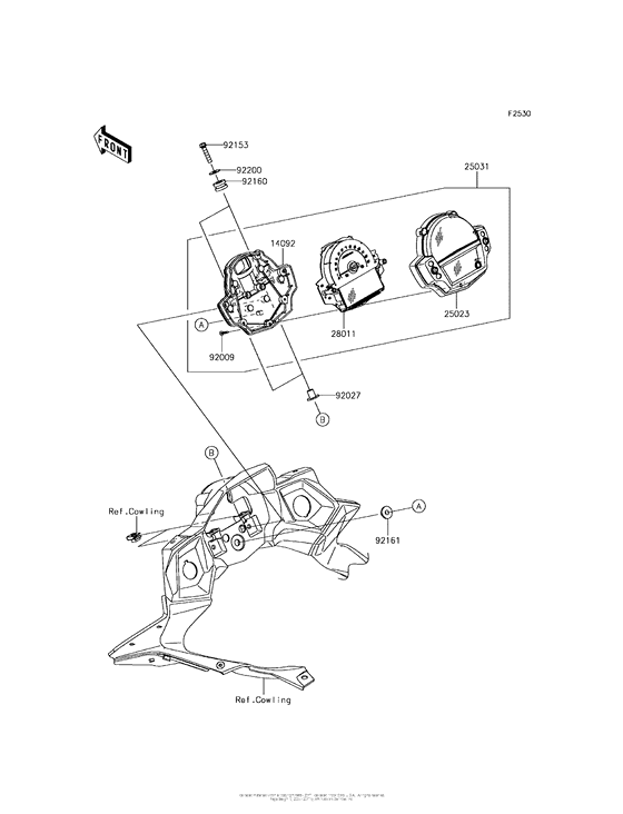KLE650 Приборы