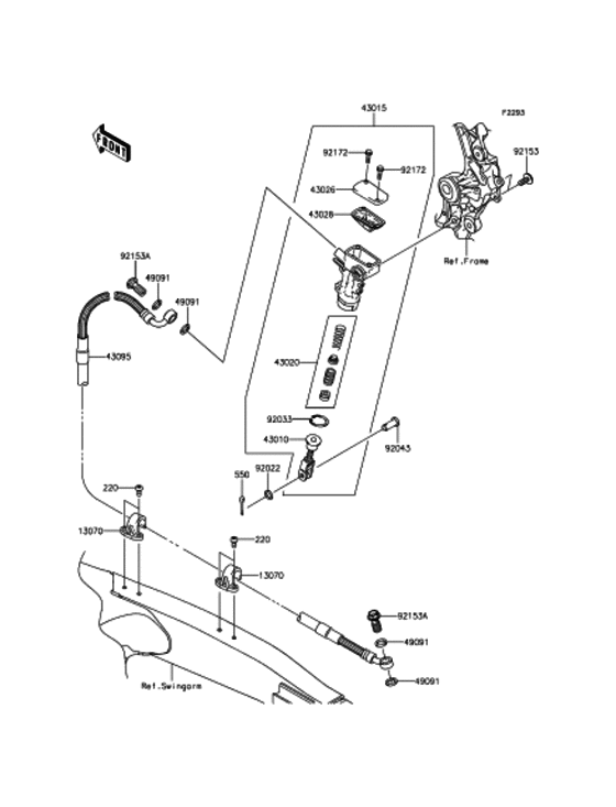  リヤマスタシリンダ