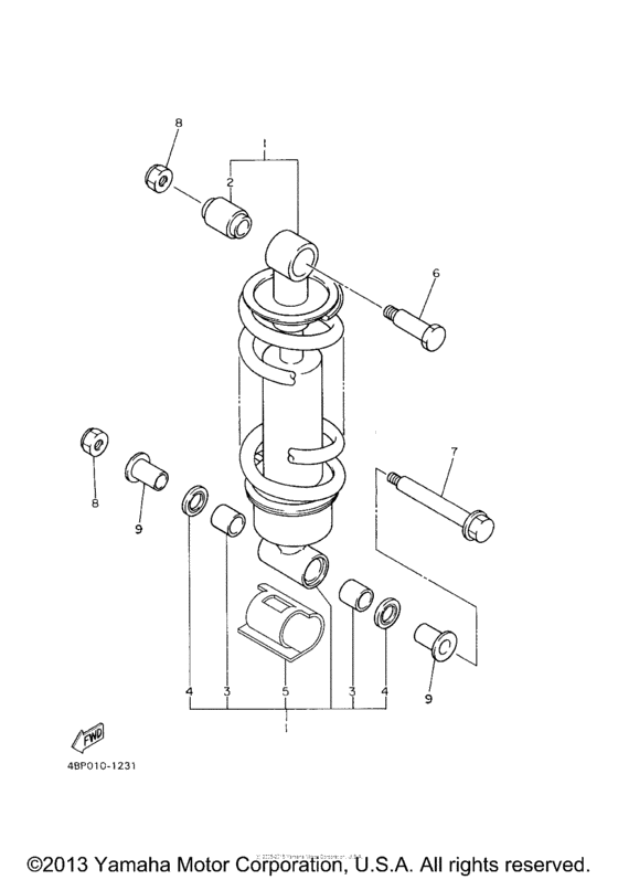 XJ600SF Задняя подвеска