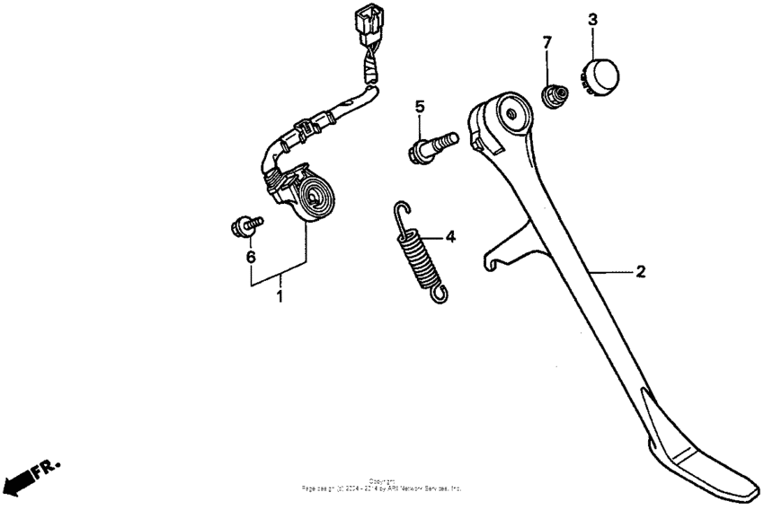 VT1100C2 Подножка