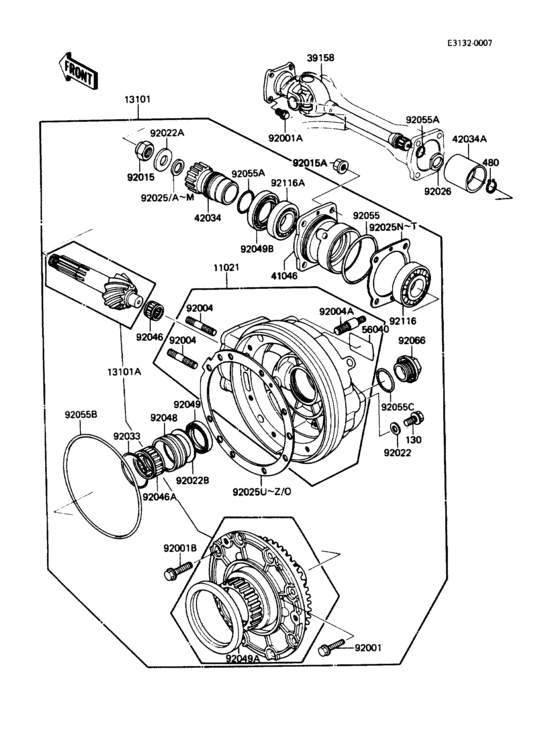 Drive shaft/final gear(1/2)