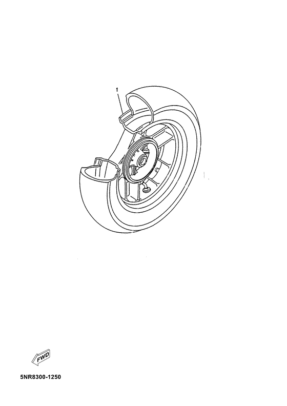 YP125E Переднее колесо