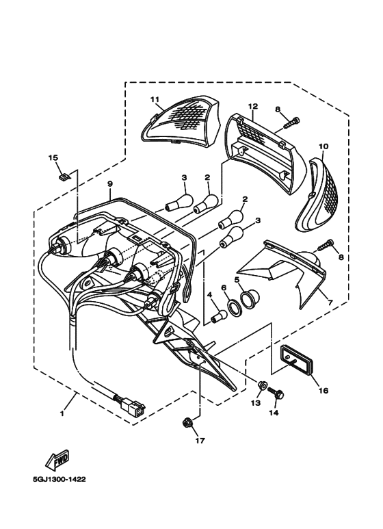 Taillight unit ass`y