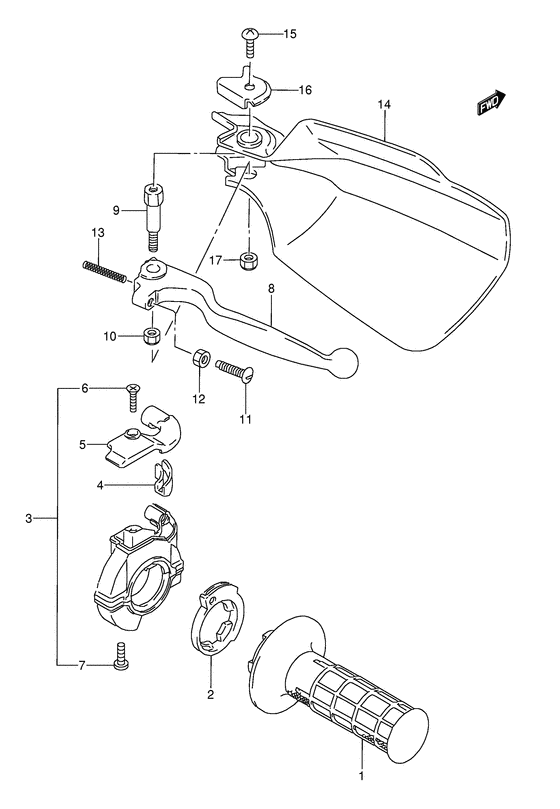 Right knuckle cover
