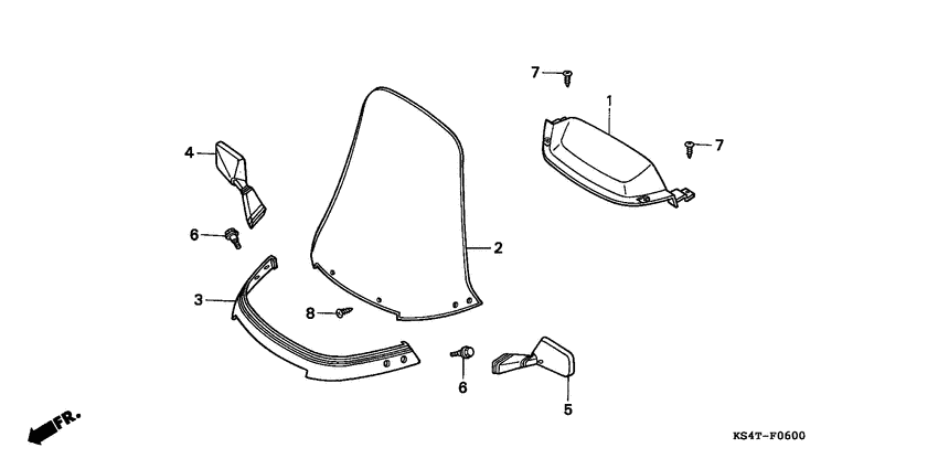 Meter visor/wind screen