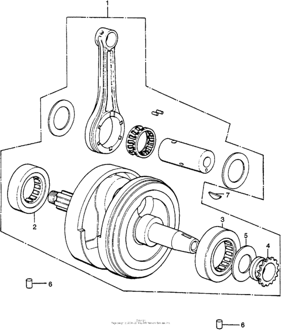 XL250 Коленвал