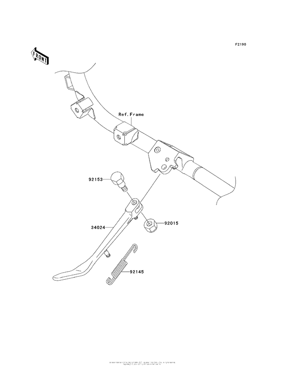 VN1700 Подножка