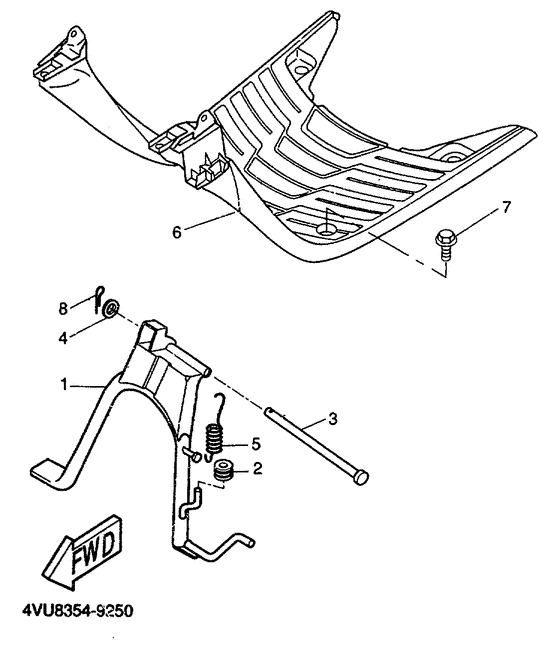 CW50 Stand. footrest