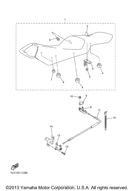 FZS6WC Сиденье