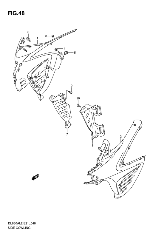 Side cowling