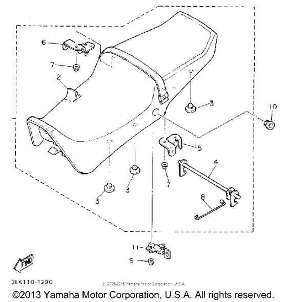 FZR1000DC Сиденье