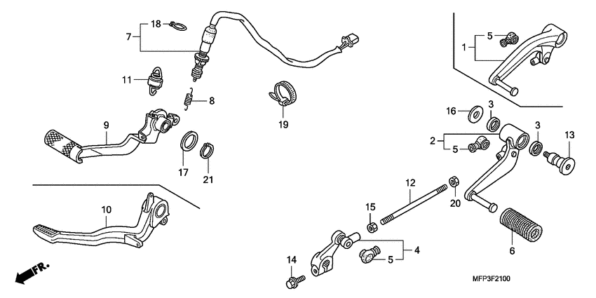 Brake pedal assy