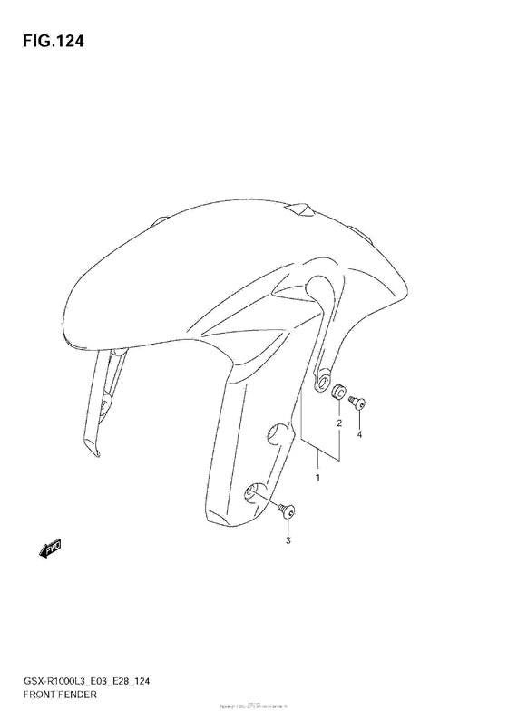 GSX-R1000Z Front Fender (Gsx-R1000L3 E33)