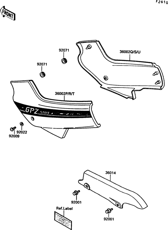 Side cover/chain case(ex500-b1)
