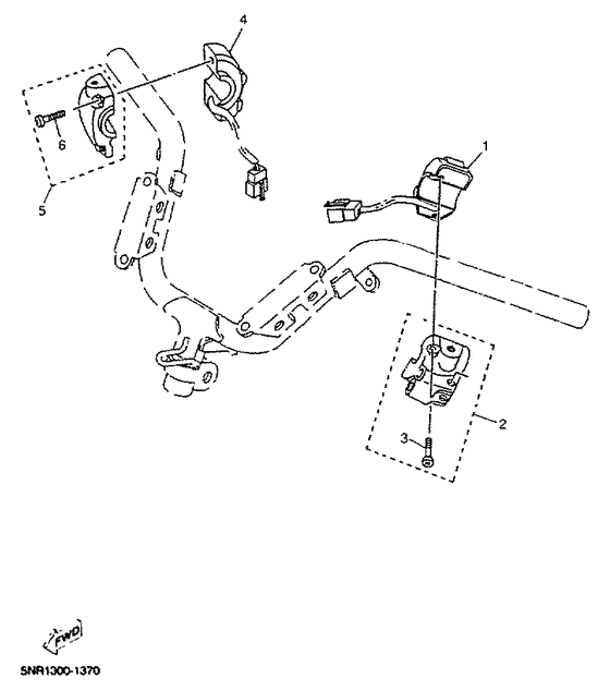 YP150D Handle switch. lever
