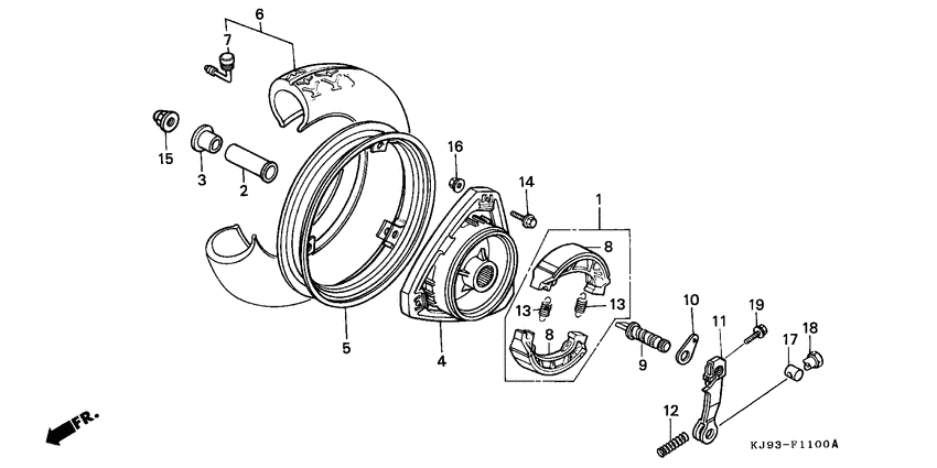 Rear wheel complete assy