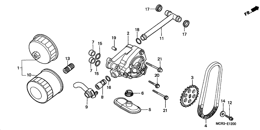 Oil filter/oil pump