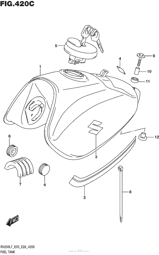 Fuel Tank (For Ysf,019) (Rv200L7 E33)