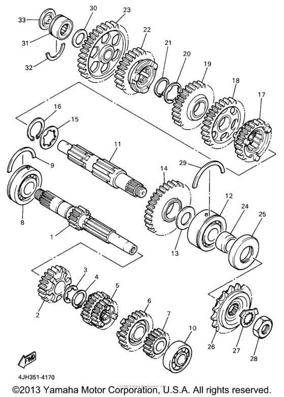 YZF600RN Трансмиссия