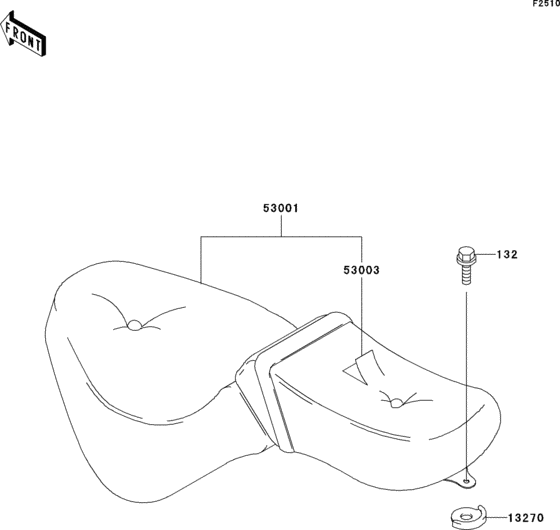 VN800 Сиденье