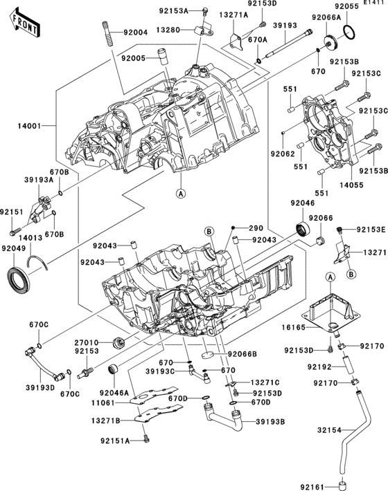 Crankcase(1/2)(-er650ae057323)