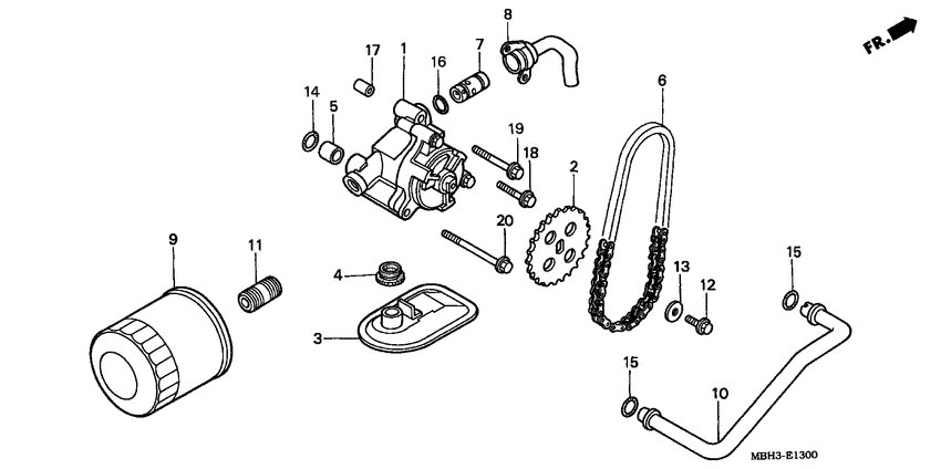 Oil filter/oil pump