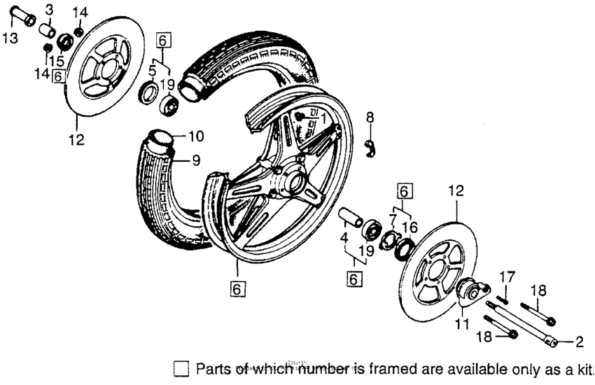 Front wheel + disc