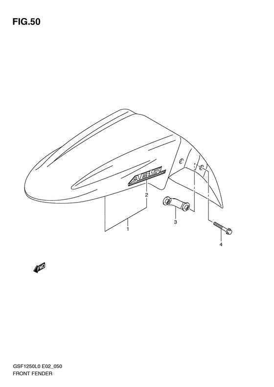 GSF1250 (ABS) Переднее крыло