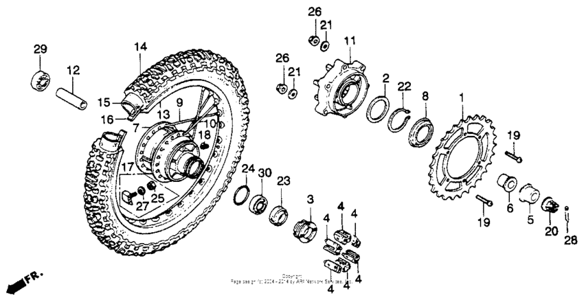 Rear wheel 78-81